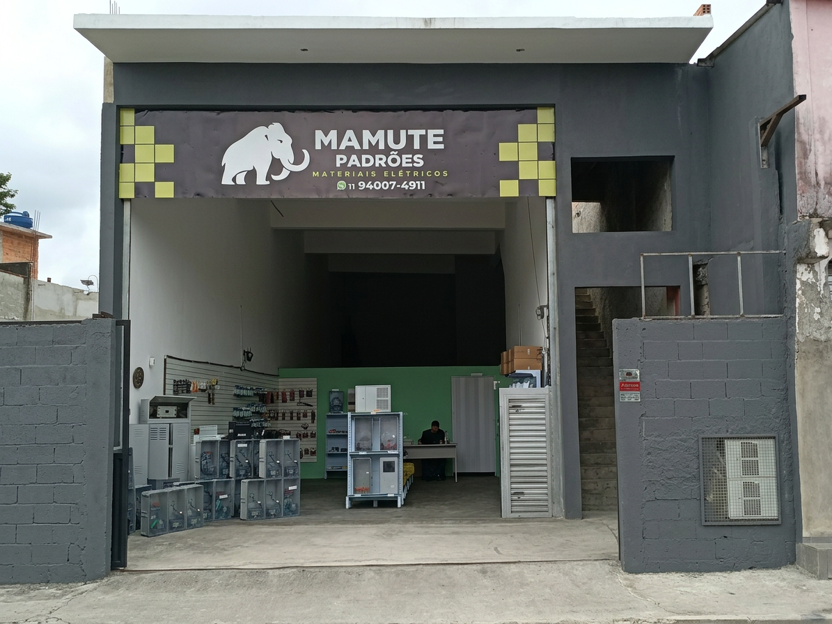 Instalação elétrica organizada Mamute Padrões